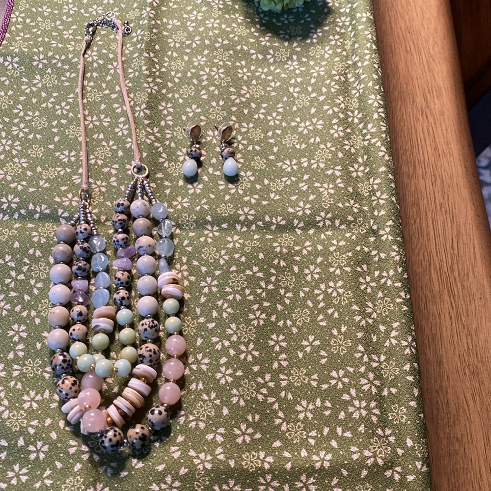 Necklace and matching earrings